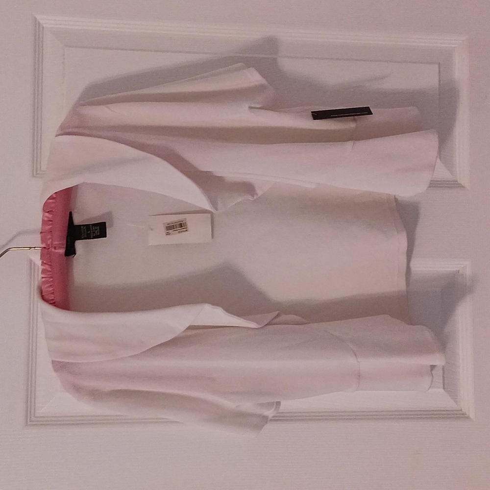 Cable and gauge White Crop Cardigan